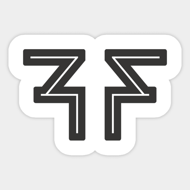 Classic FF Logo by Steve Govern Sticker by Ryan Tiffin